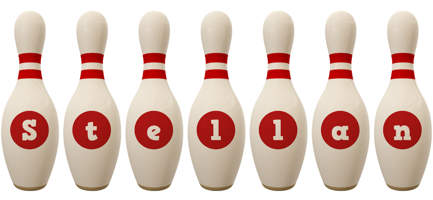 Stellan bowling-pin logo