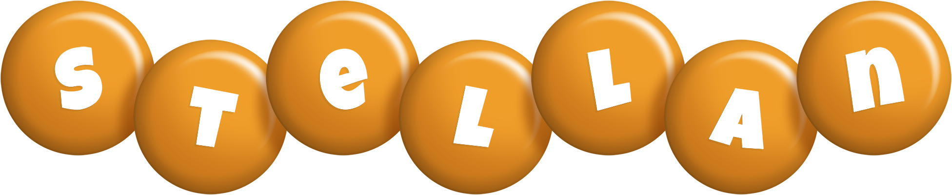 Stellan candy-orange logo