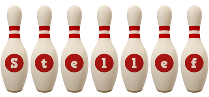 Stellef bowling-pin logo