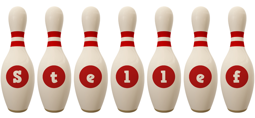 Stellef bowling-pin logo