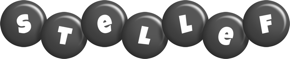 Stellef candy-black logo