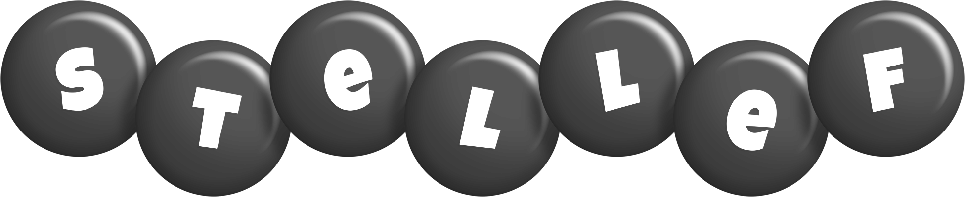 Stellef candy-black logo