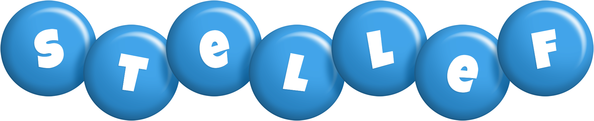 Stellef candy-blue logo