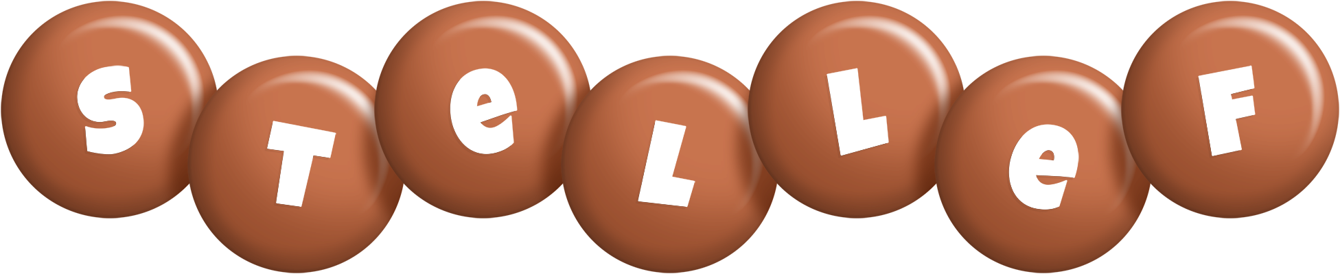 Stellef candy-brown logo