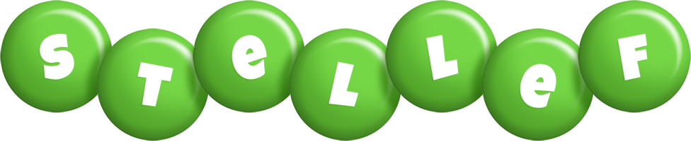 Stellef candy-green logo
