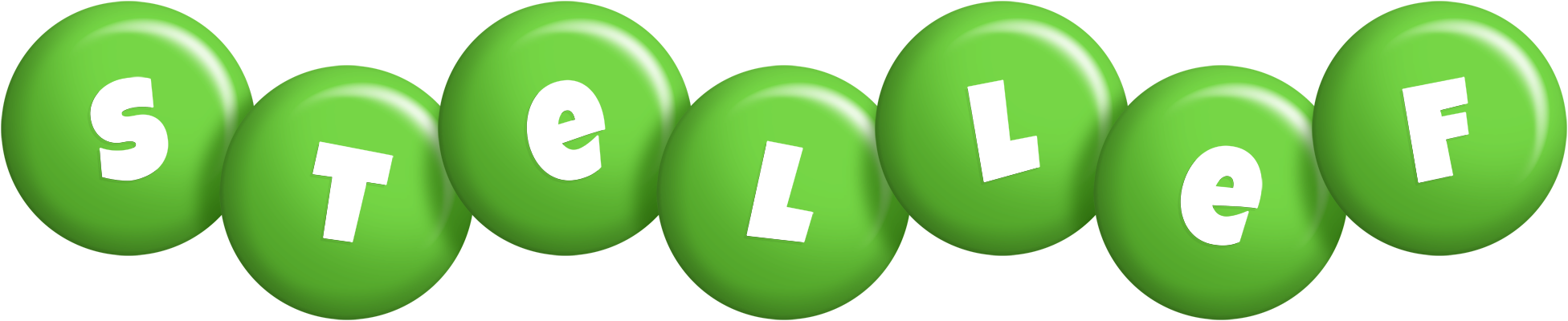 Stellef candy-green logo