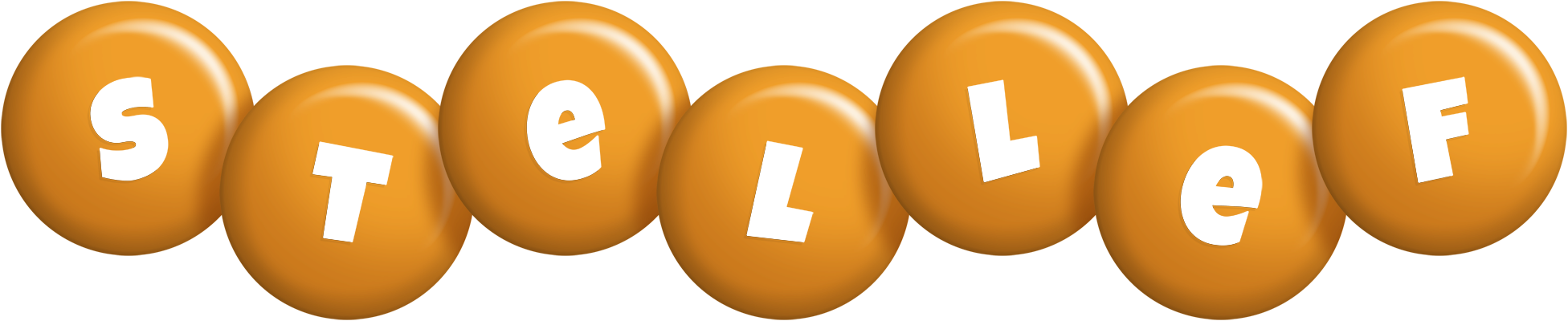 Stellef candy-orange logo
