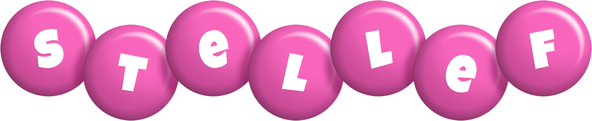 Stellef candy-pink logo
