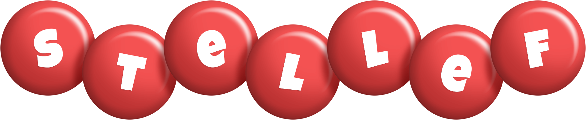Stellef candy-red logo