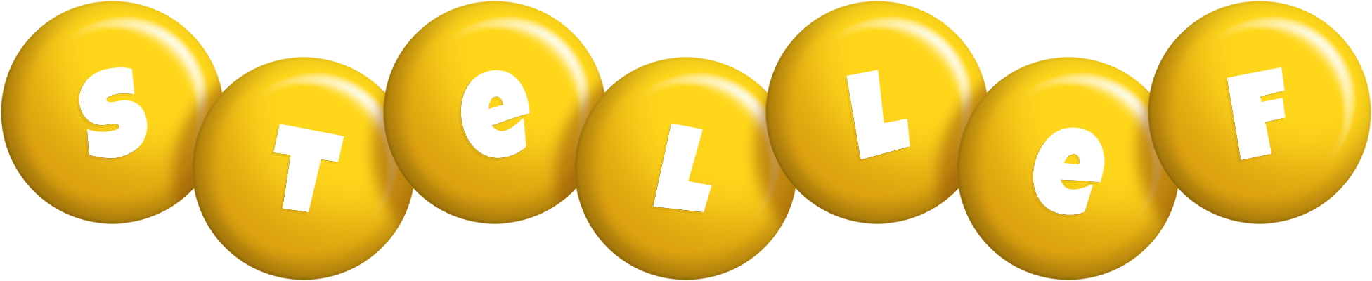 Stellef candy-yellow logo