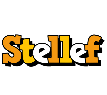 Stellef cartoon logo