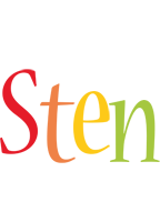 Sten birthday logo