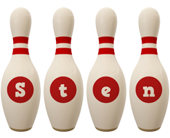 Sten bowling-pin logo