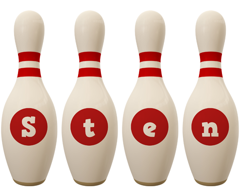 Sten bowling-pin logo
