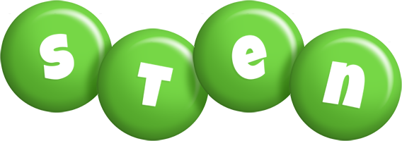 Sten candy-green logo