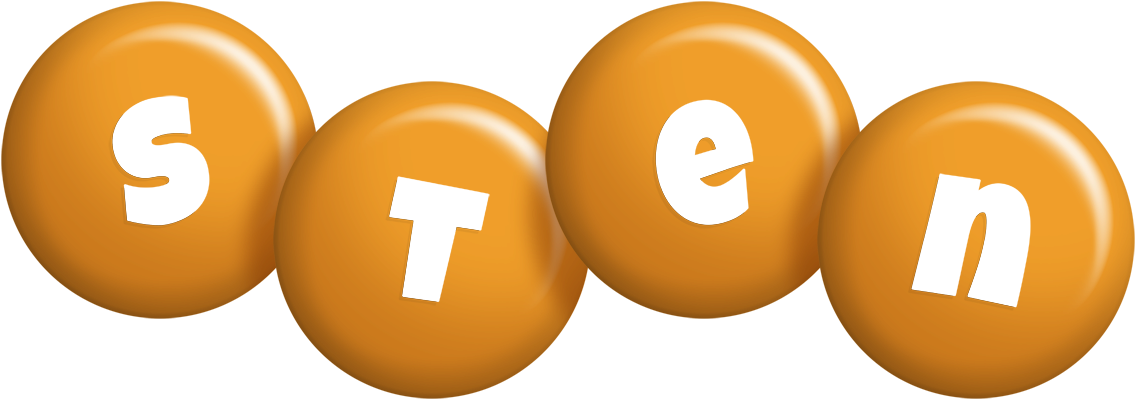 Sten candy-orange logo