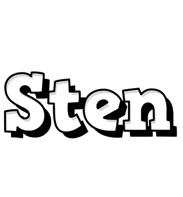 Sten snowing logo
