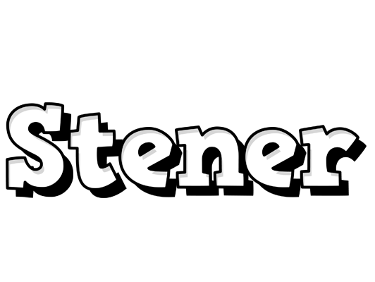 Stener snowing logo