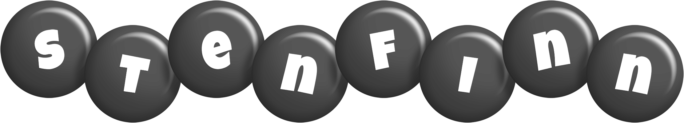 Stenfinn candy-black logo