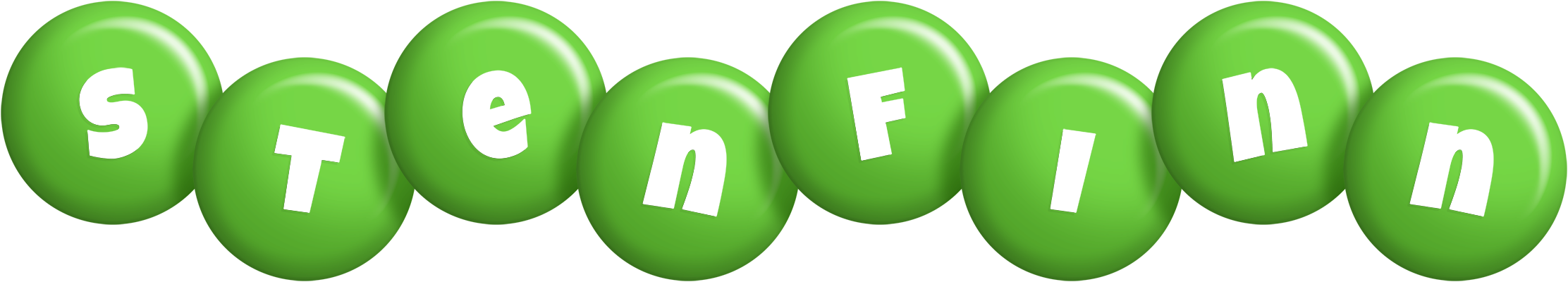 Stenfinn candy-green logo
