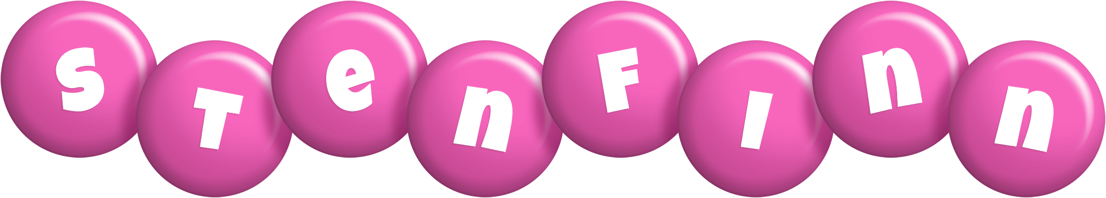 Stenfinn candy-pink logo
