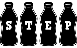 Step bottle logo