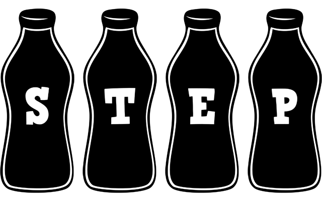Step bottle logo