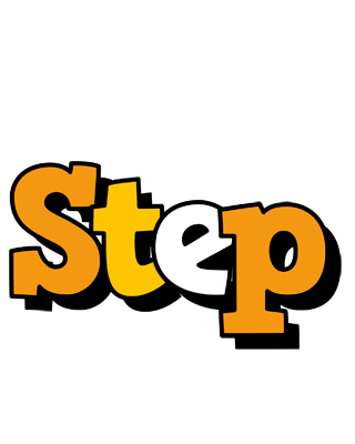 Step cartoon logo