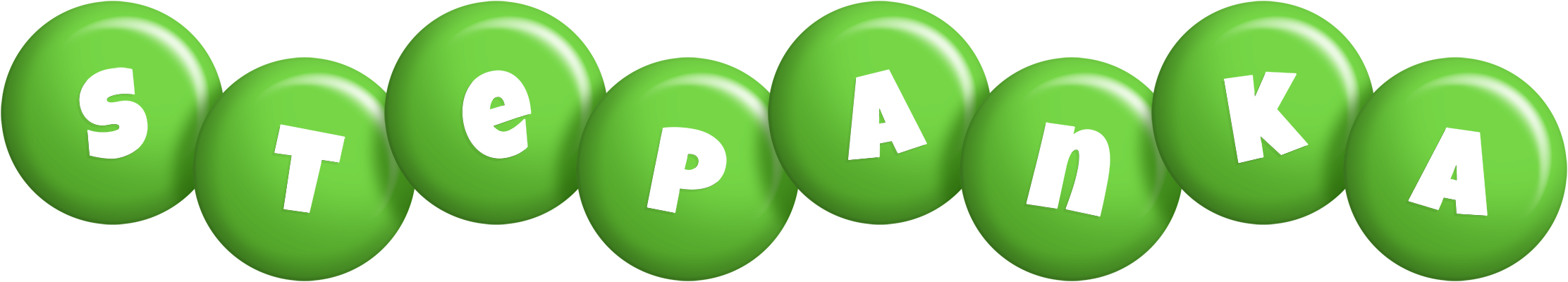 Stepanka candy-green logo