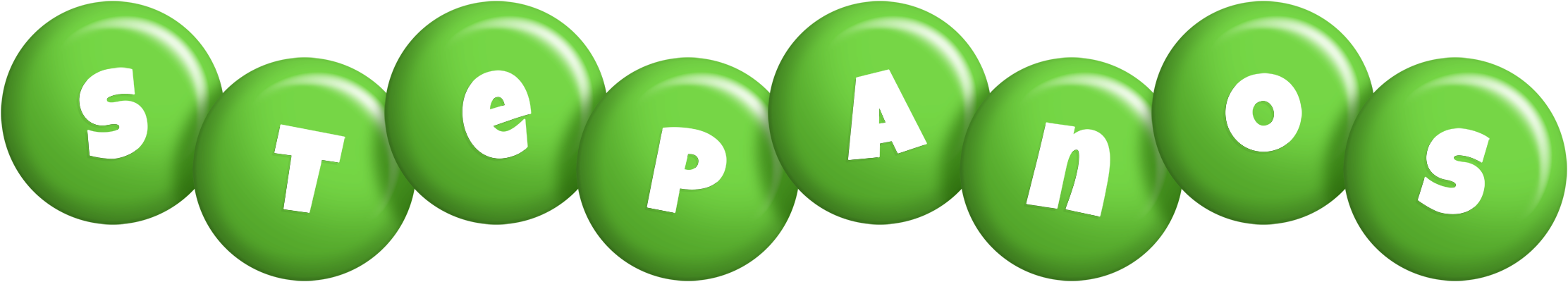 Stepanos candy-green logo
