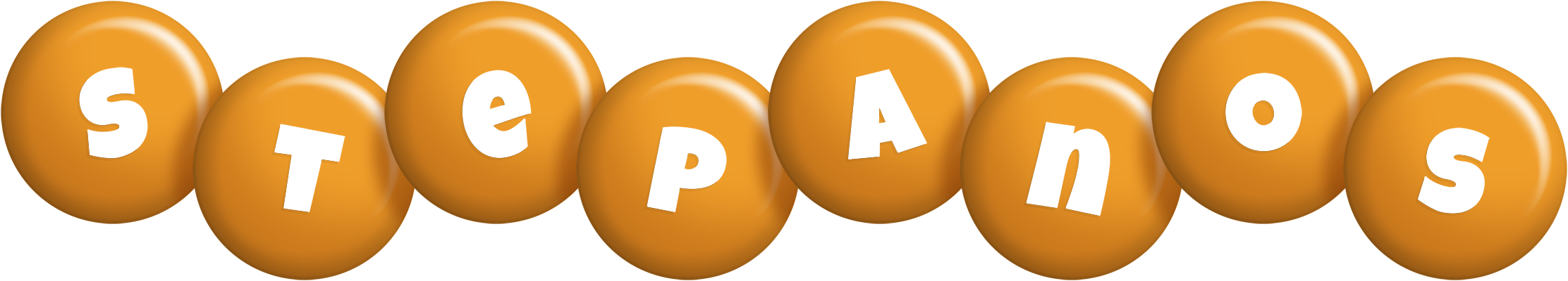 Stepanos candy-orange logo