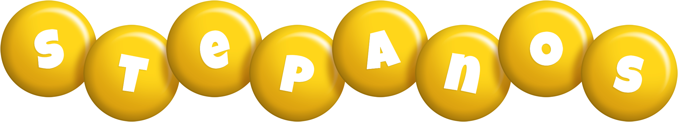 Stepanos candy-yellow logo