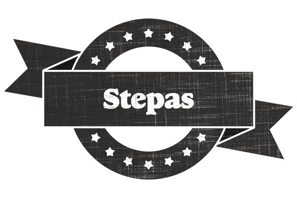 Stepas grunge logo