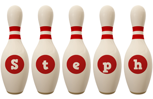 Steph bowling-pin logo