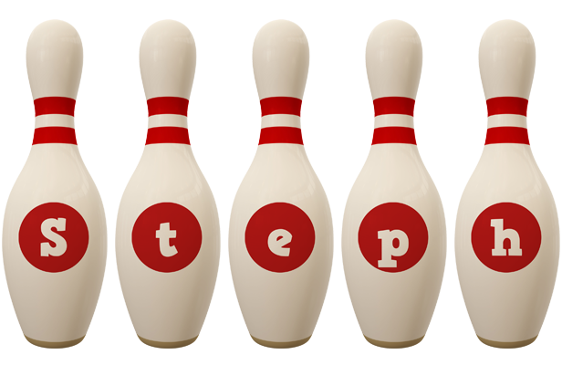 Steph bowling-pin logo