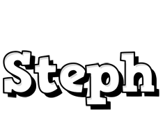 Steph snowing logo