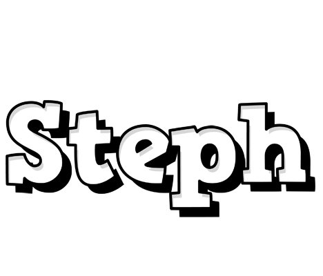 Steph snowing logo