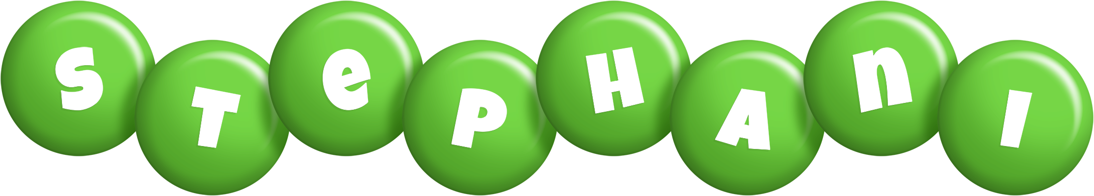 Stephani candy-green logo