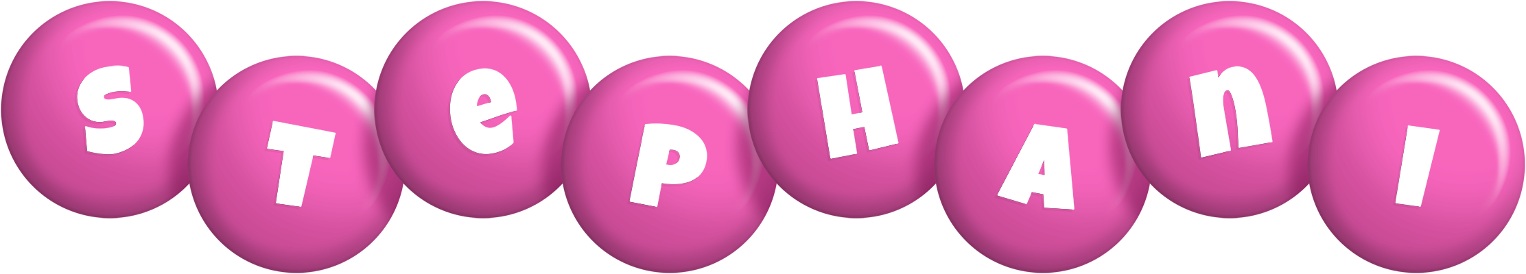 Stephani candy-pink logo