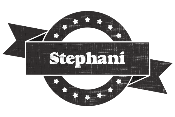 Stephani grunge logo