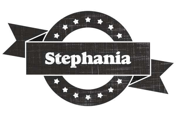 Stephania grunge logo