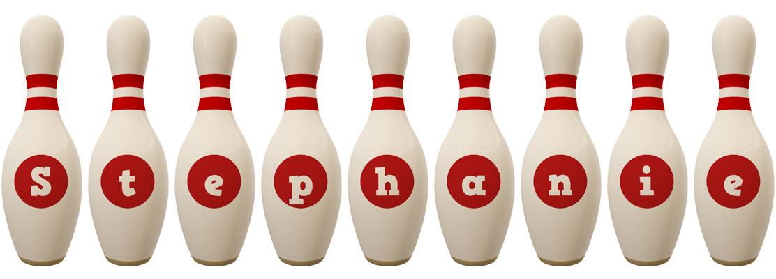 Stephanie bowling-pin logo