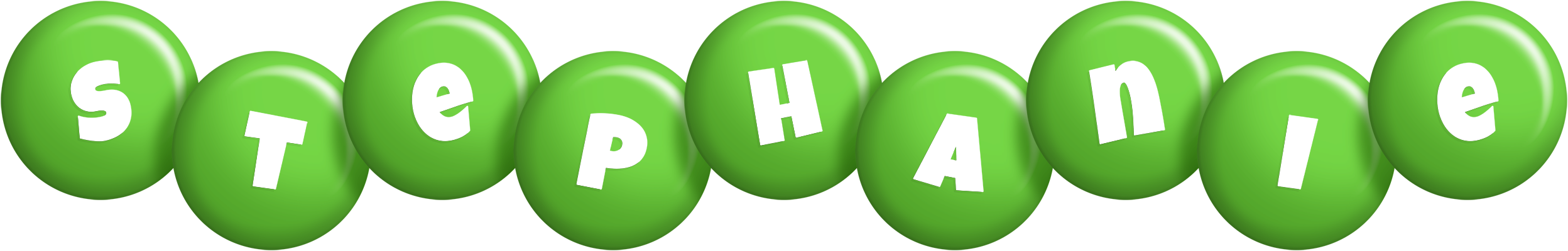 Stephanie candy-green logo