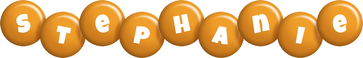 Stephanie candy-orange logo