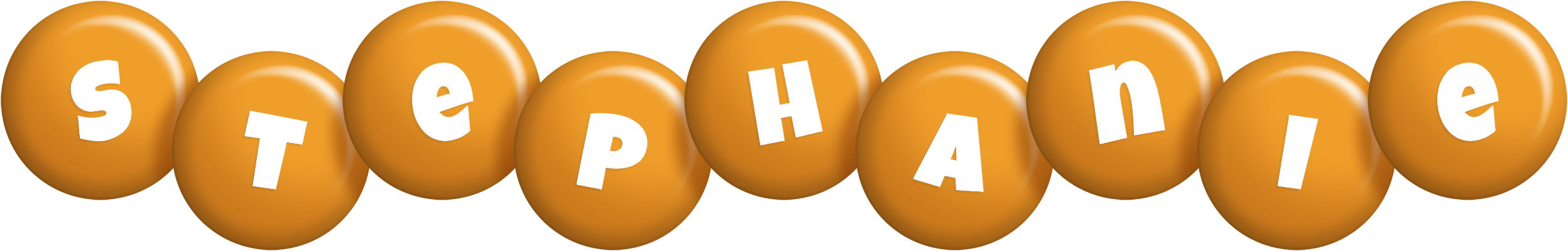 Stephanie candy-orange logo