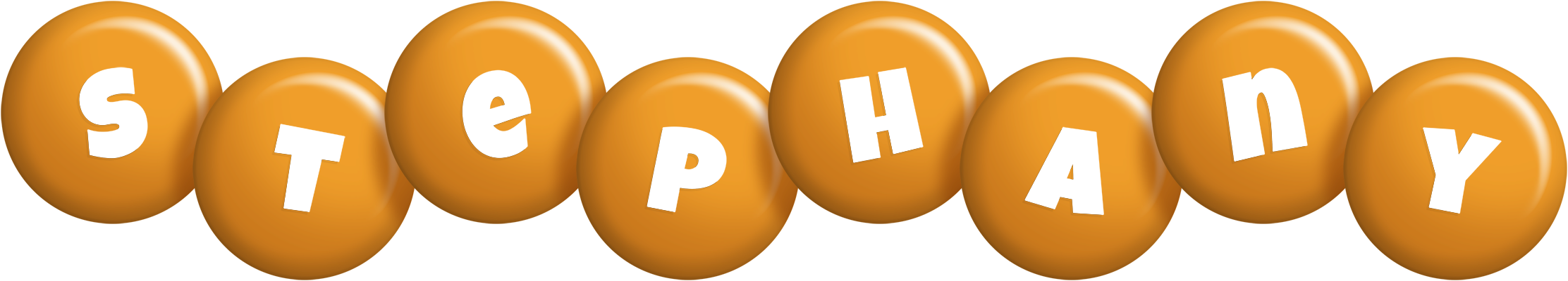 Stephany candy-orange logo