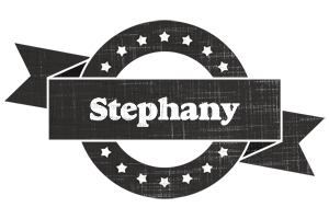 Stephany grunge logo