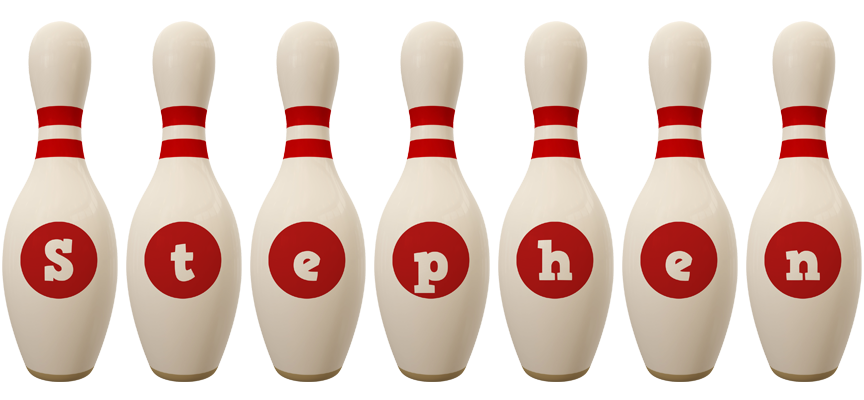 Stephen bowling-pin logo