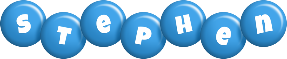 Stephen candy-blue logo