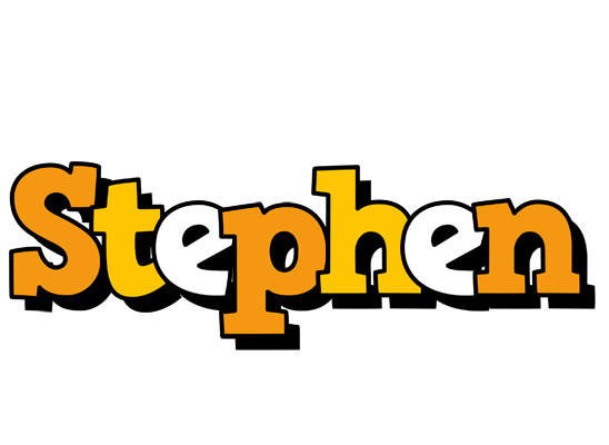 Stephen cartoon logo